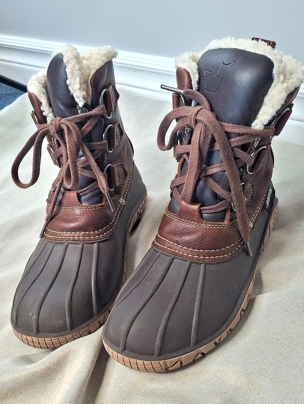 Baffin Yellowknife Women's Winter Boots US 9 Brown & Black